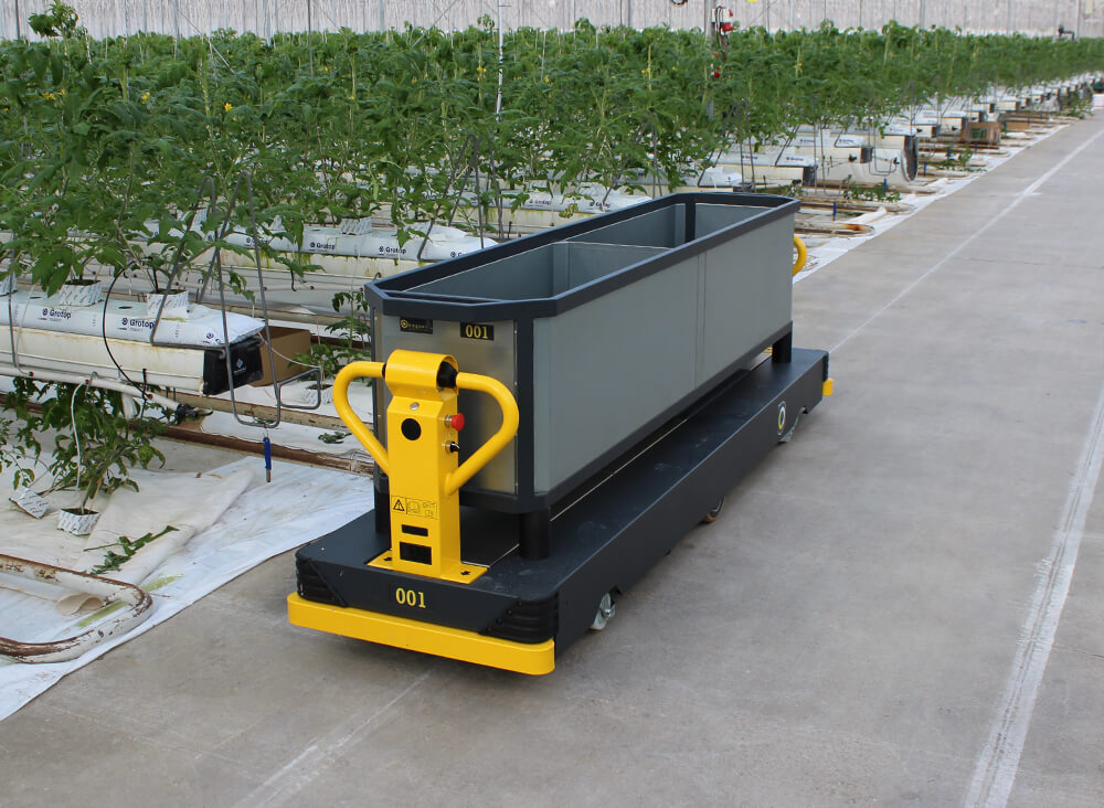 Qii-Drive tomato container harvest cart