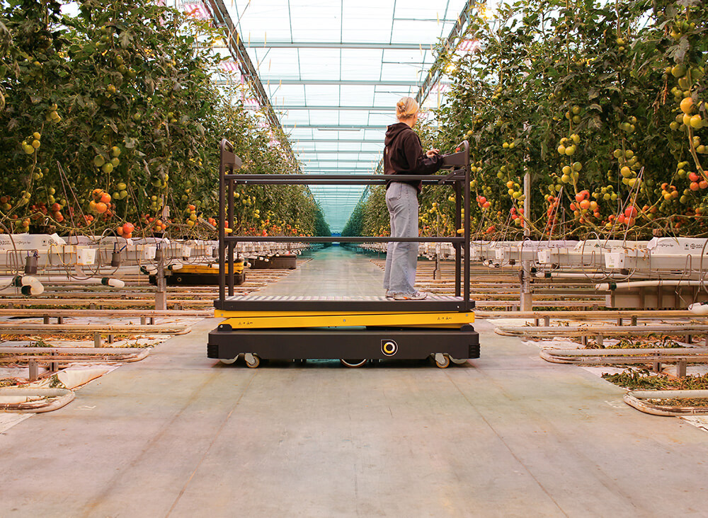 Qii-Lift buisrailwagen pipe rail trolley inspectiekar onderhoudskar rijden en sturen op betonpad