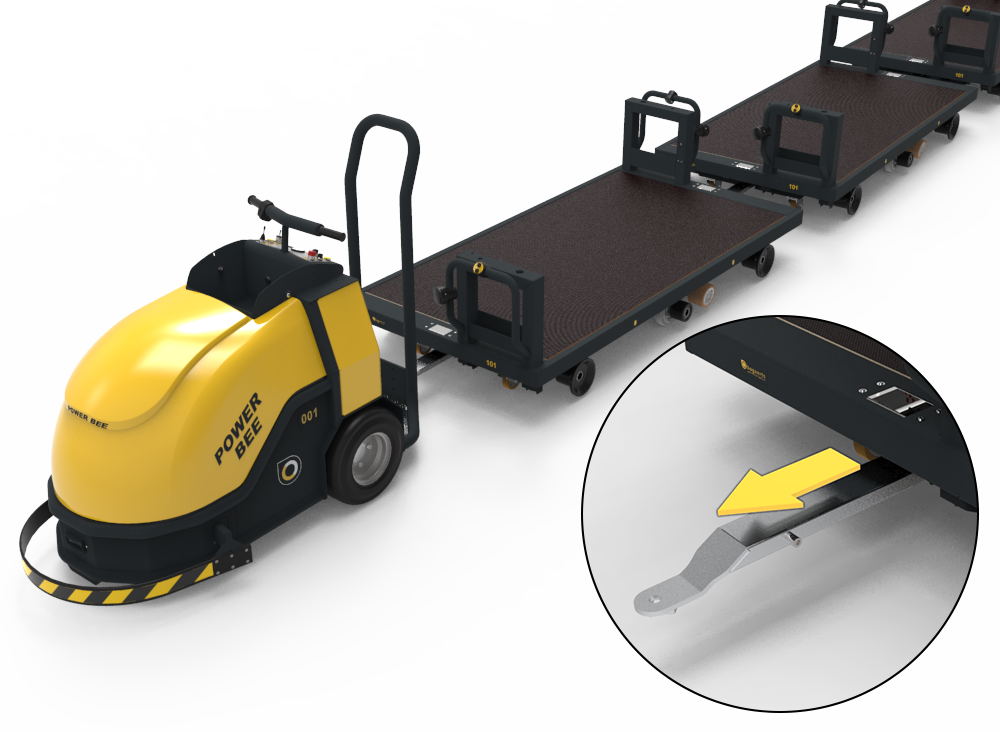 slide-out towbar