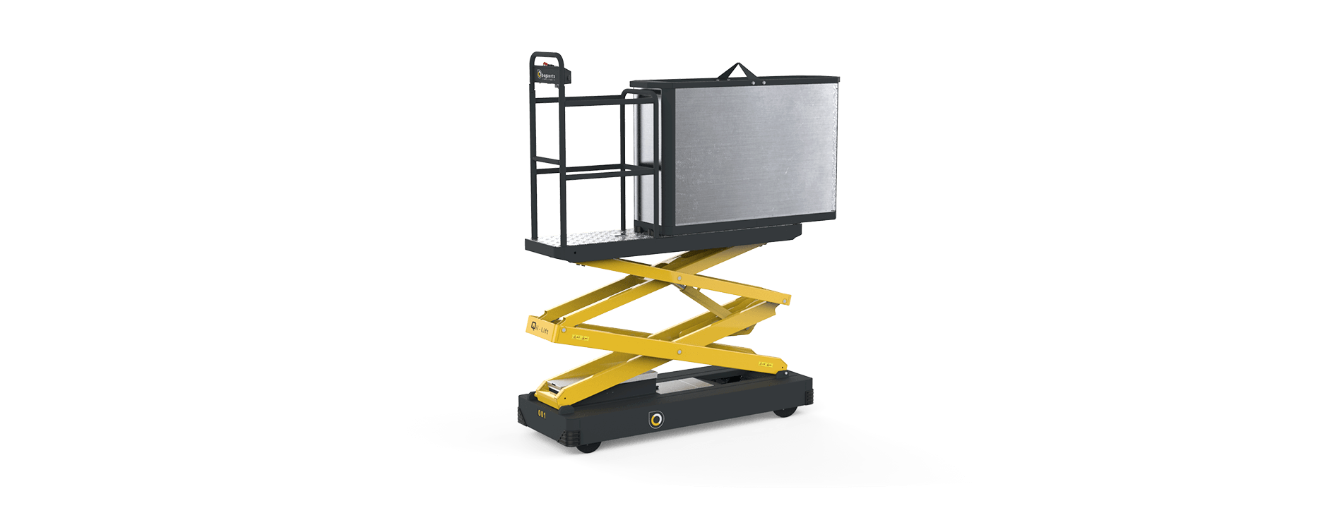 Qii-Lift C harvest cart with bottom unloading container