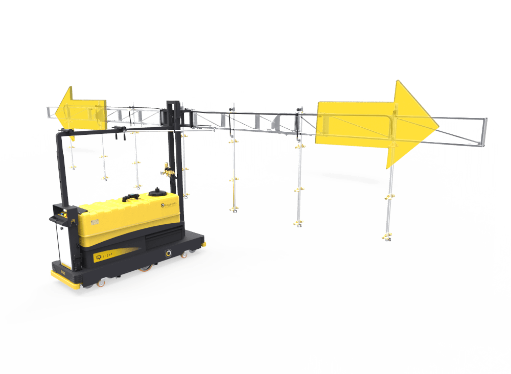 Modular spray boom - spray boom extensions determined by bay width