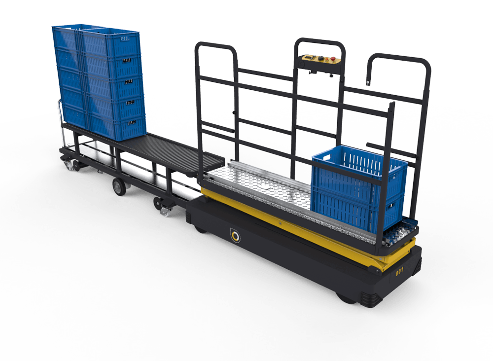 Qii-Lift F fust buisrailwagen oogstkar verbinding met bogaerts uitrusting connectable with Bogaerts equipment