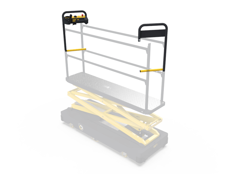 Qii-Lift onderhoudskar inspectiekar buisrailwagen scout pipe rail trolley zelfsluitende poortjes aan beide zijden